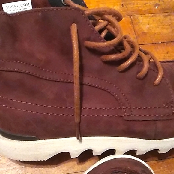 Sorel Mens Madson Caribou WP Brown Leather Ankle Lace-Up Boot Shoes NWOB - Picture 11 of 11